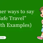 30 Other Ways to Say 'Safe Travel' (With Examples)