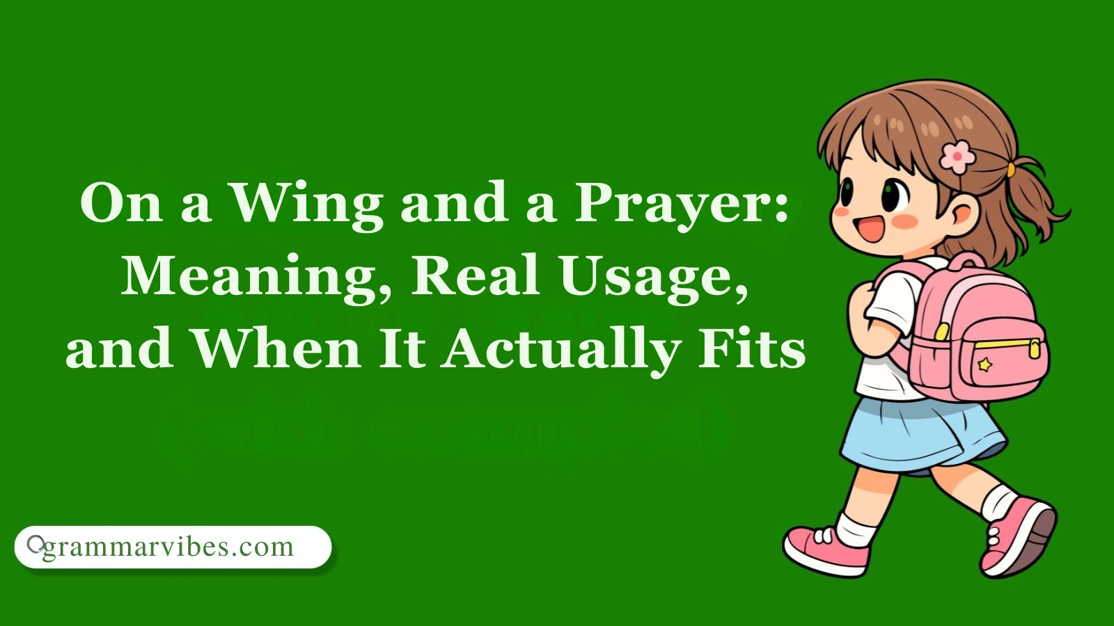 On a Wing and a Prayer: Meaning, Real Usage, and When It Actually Fits