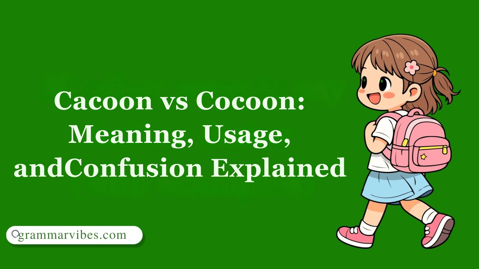Cacoon vs Cocoon: Meaning, Usage, and Confusion Explained
