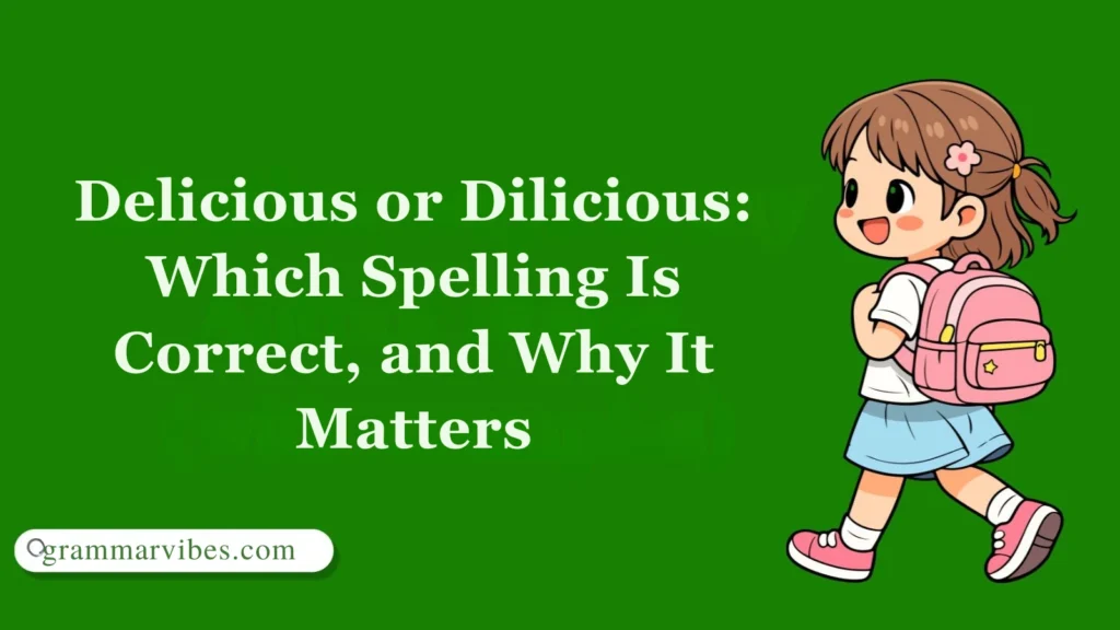 Delicious or Dilicious: Which Spelling Is Correct, and Why It Matters