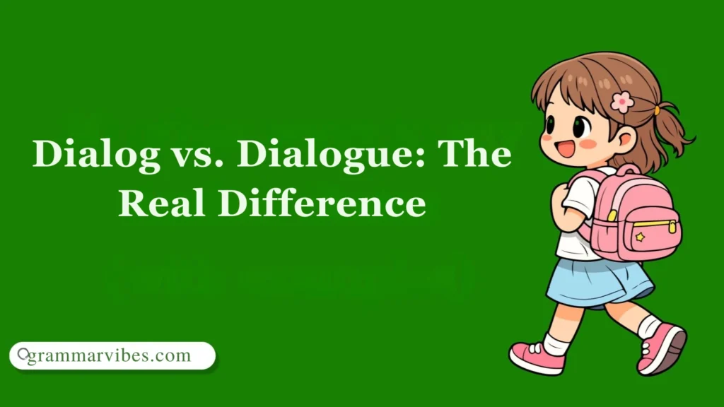 Dialog vs. Dialogue: The Real Difference