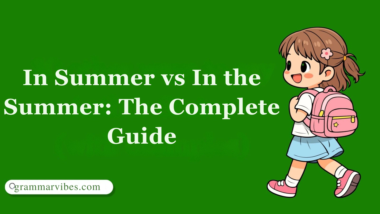 In Summer vs In the Summer: The Complete Guide