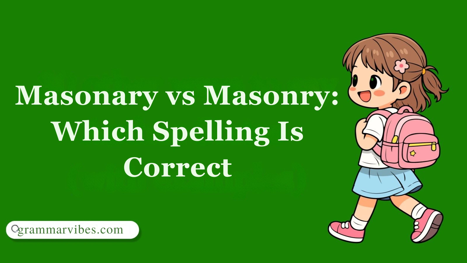 Masonary vs Masonry: Which Spelling Is Correct