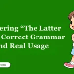 Mastering “The Latter Two”: Correct Grammar and Real Usage