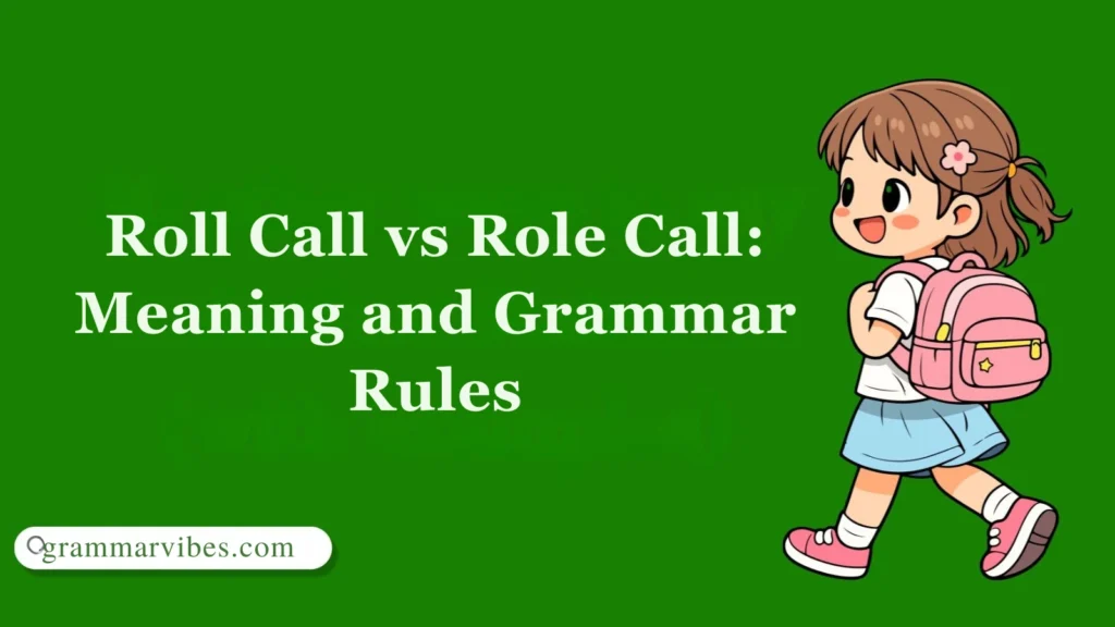 Roll Call vs Role Call: Meaning and Grammar Rules