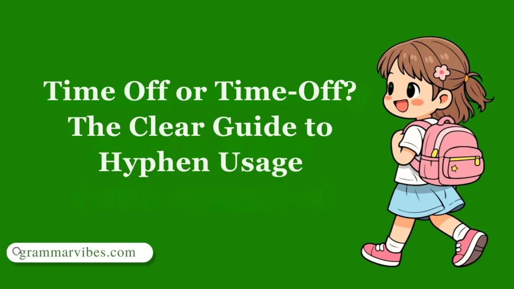 Time Off or Time-Off? The Clear Guide to Hyphen Usage