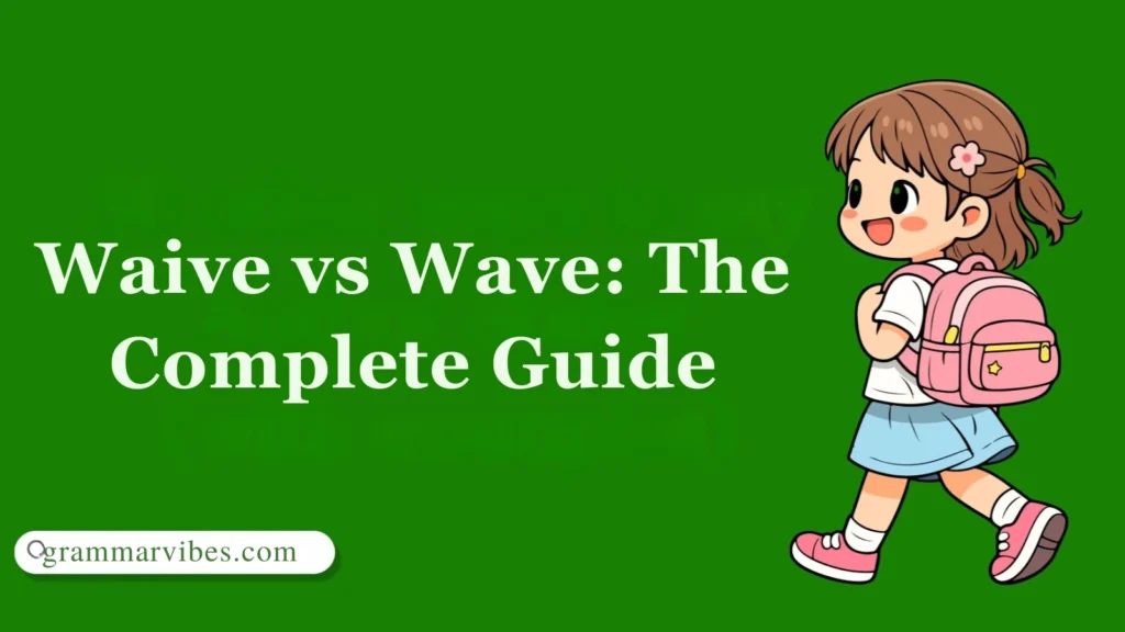 Waive vs Wave: The Complete Guide