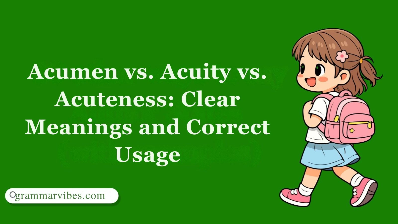 Acumen vs. Acuity vs. Acuteness: Clear Meanings and Correct Usage