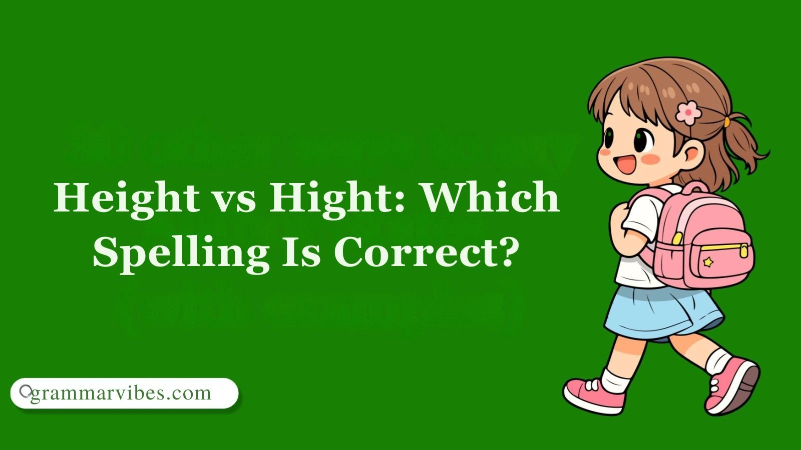 Height vs Hight: Which Spelling Is Correct?