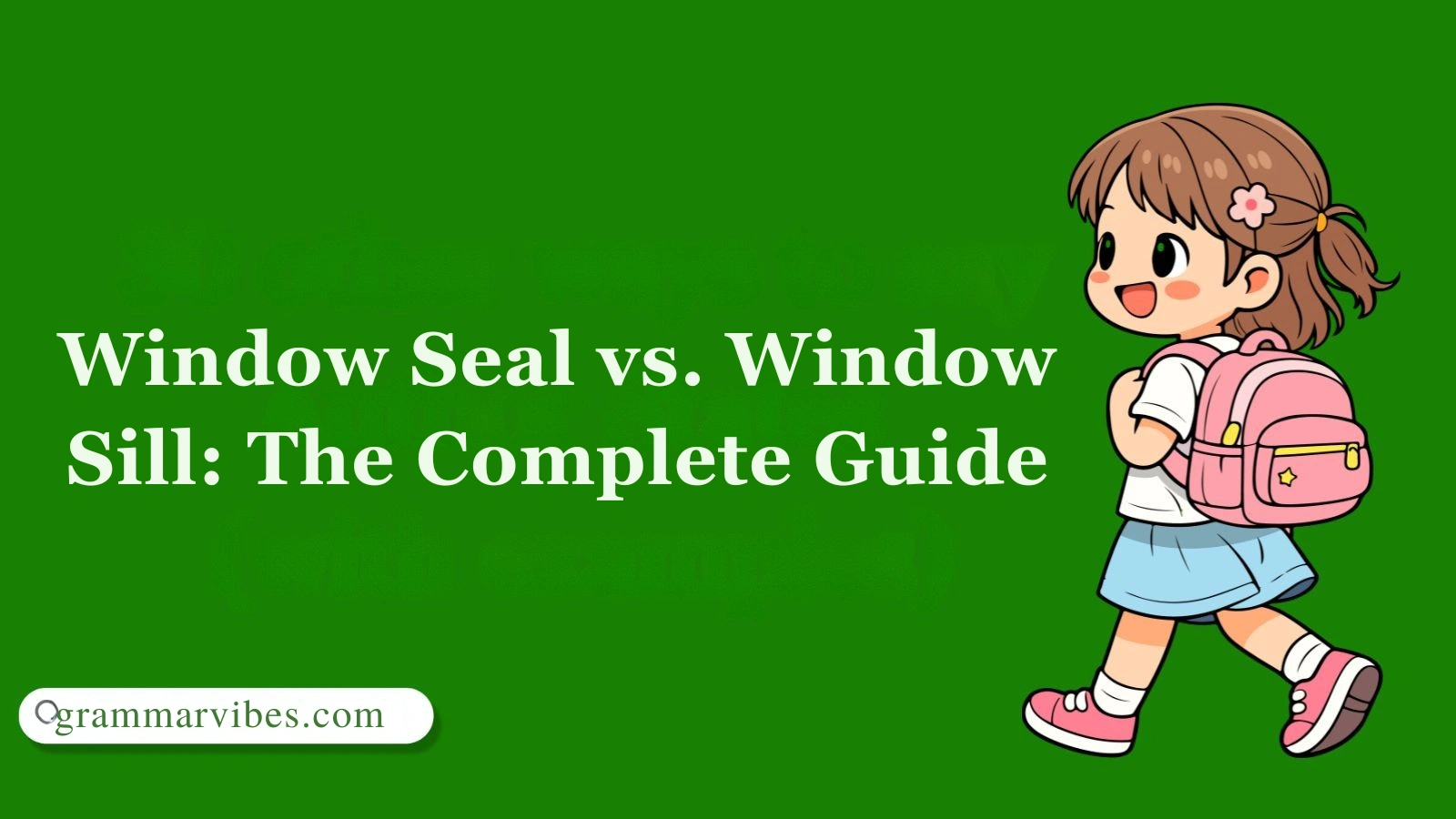 Window Seal vs. Window Sill: The Complete Guide