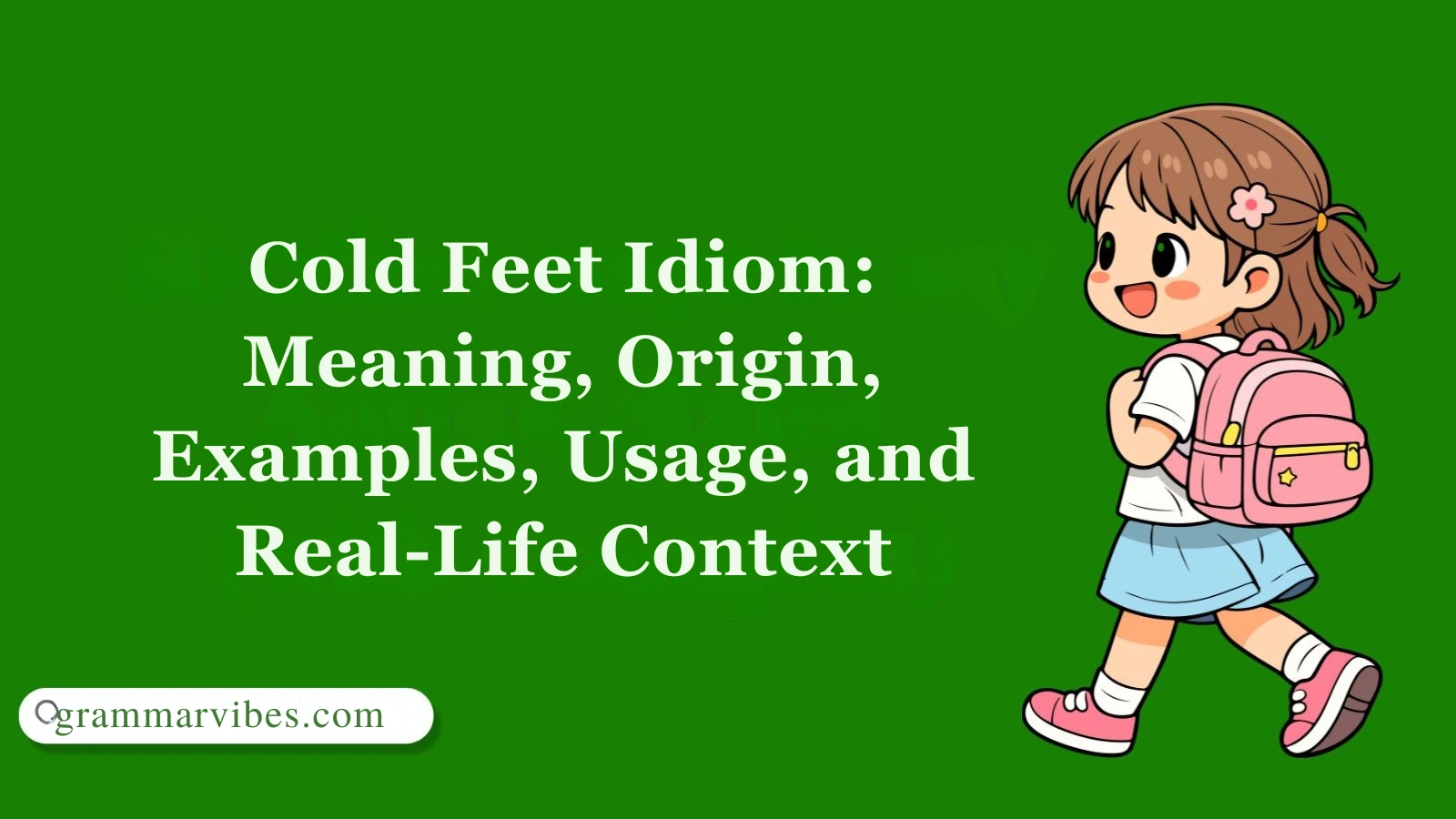 Cold Feet Idiom: Meaning, Origin, Examples, Usage, and Real-Life Context