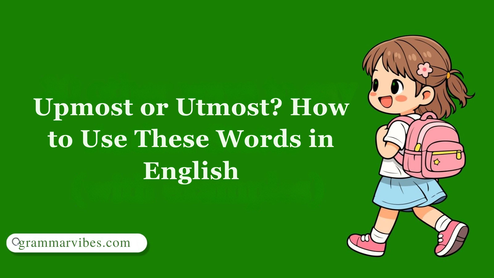 Upmost or Utmost? How to Use These Words in English