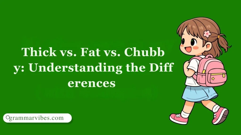Thick vs. Fat vs. Chubby: Understanding the Differences 