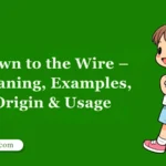 Down to the Wire – Meaning, Examples, Origin & Usage